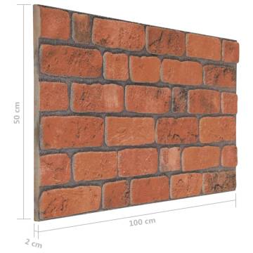 3D Terracotta Brick Design Wall Panels - 10 pcs EPS