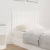 Elegant Wall Headboard - White Solid Pine 95.5x3x60 cm