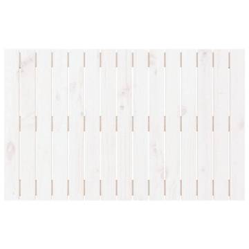 Elegant Wall Headboard - White Solid Pine 95.5x3x60 cm