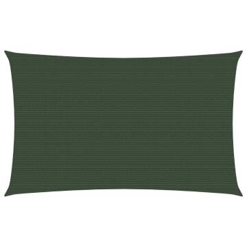 HDPE Dark Green Sunshade Sail 4x6m - UV Protection & Shelter