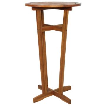 Bar Table 60x105 cm - Solid Acacia Wood | HipoMarket UK