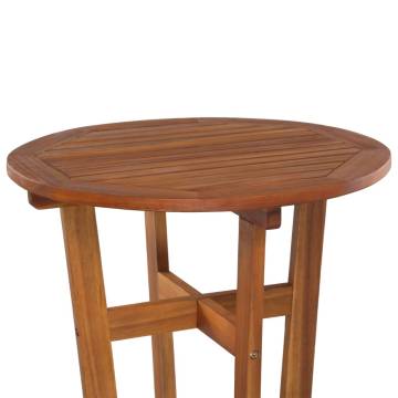 Bar Table 60x105 cm - Solid Acacia Wood | HipoMarket UK