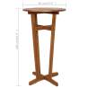 Bar Table 60x105 cm - Solid Acacia Wood | HipoMarket UK