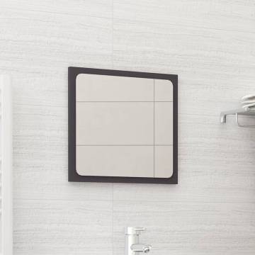 Stylish Grey Bathroom Mirror | 40x1.5x37 cm | Hipomarket