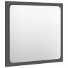 Stylish Grey Bathroom Mirror | 40x1.5x37 cm | Hipomarket