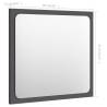 Stylish Grey Bathroom Mirror | 40x1.5x37 cm | Hipomarket