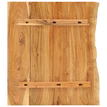 Solid Acacia Wood Bathroom Vanity Top - 58x52 cm | HiPoMarket