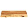 Solid Acacia Wood Bathroom Vanity Top - 58x52 cm | HiPoMarket