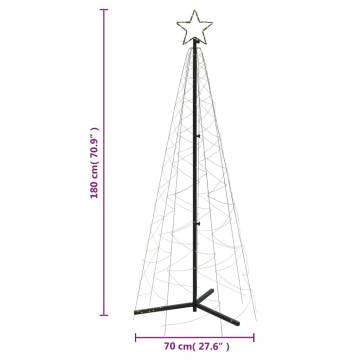 Christmas Cone Tree with 200 LEDs - 70x180 cm Warm White