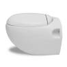 Wall Hung Toilet White - Unique Egg Design for Modern Bathrooms