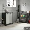 Keter Low Storage Cabinet Titan | Black & Grey | 100 cm