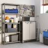 Keter Low Storage Cabinet Titan | Black & Grey | 100 cm