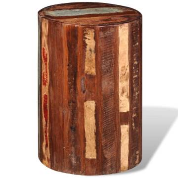 Stool Solid Reclaimed Wood - Unique Vintage Comfort