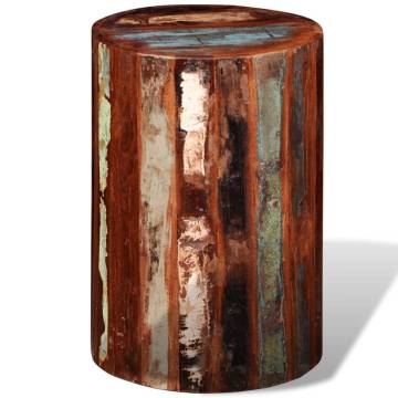 Stool Solid Reclaimed Wood - Unique Vintage Comfort