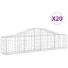 Arched Gabion Baskets 20 pcs - Durable Galvanised Iron