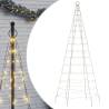 Christmas Tree Light on Flagpole - 200 LEDs Warm White