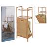 Bathroom Solutions Bamboo Storage Rack with Laundry Basket - 95 cm