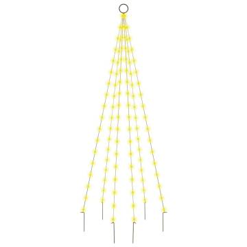 Decorative Christmas Tree on Flagpole - 180 cm with 108 LEDs