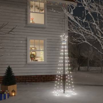 Cold White Christmas Tree with 108 LEDs - 180 cm Spike Design