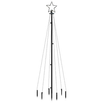 Cold White Christmas Tree with 108 LEDs - 180 cm Spike Design