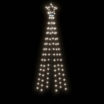 Cold White Christmas Tree with 108 LEDs - 180 cm Spike Design