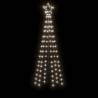 Cold White Christmas Tree with 108 LEDs - 180 cm Spike Design