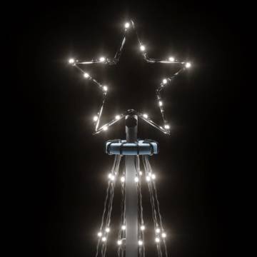 Cold White Christmas Tree with 108 LEDs - 180 cm Spike Design