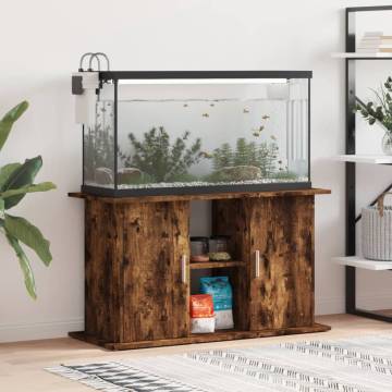 Aquarium Stand Smoked Oak 101x41x58 cm - Durable & Stylish