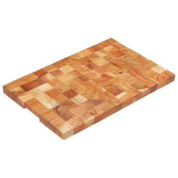 Solid Acacia Wood Chopping Board 60x40 cm - Durable & Unique