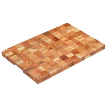 Solid Acacia Wood Chopping Board 60x40 cm - Durable & Unique