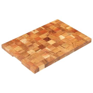 Solid Acacia Wood Chopping Board 60x40 cm - Durable & Unique