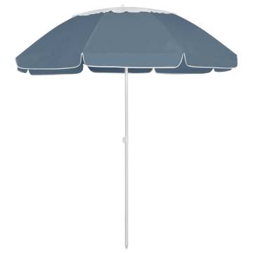 Beach Umbrella Blue 300 cm - UV Protection & Stylish Design