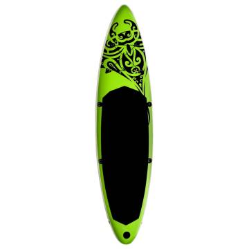 Inflatable Stand Up Paddleboard Set 366x76 cm - Green