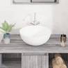 Elegant White Ceramic Round Wash Basin - 36x15 cm