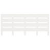 Stylish White Bed Frame 140x200 cm - Solid Pine Wood