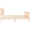 Solid Wood Bed Frame 180x200 cm Super King Size | Hipomarket