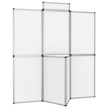 8-Panel Folding Exhibition Display Wall - 181x200 cm White