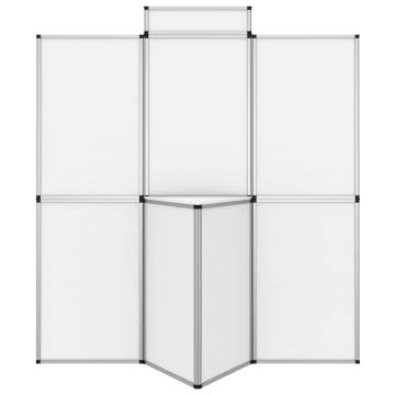 8-Panel Folding Exhibition Display Wall - 181x200 cm White