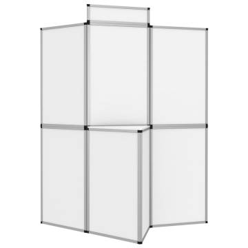 8-Panel Folding Exhibition Display Wall - 181x200 cm White