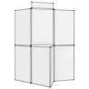 8-Panel Folding Exhibition Display Wall - 181x200 cm White