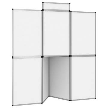 8-Panel Folding Exhibition Display Wall - 181x200 cm White