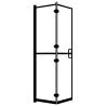 Folding Shower Enclosure ESG 100x140 cm Black - Stylish & Functional