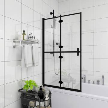 Folding Shower Enclosure ESG 100x140 cm Black - Stylish & Functional