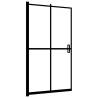 Folding Shower Enclosure ESG 100x140 cm Black - Stylish & Functional