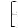 Folding Shower Enclosure ESG 100x140 cm Black - Stylish & Functional