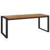 Garden Table with U-shaped Legs - Solid Acacia Wood | HipoMarket