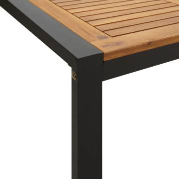 Garden Table with U-shaped Legs - Solid Acacia Wood | HipoMarket