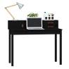 Elegant Black Desk | Solid Pine Wood 110x50x93 cm