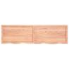 Wall Shelf Light Brown - Solid Oak Wood | HipoMarket