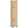 Stylish Highboard Sonoma Oak - 34.5x34x180 cm | Hipo Market